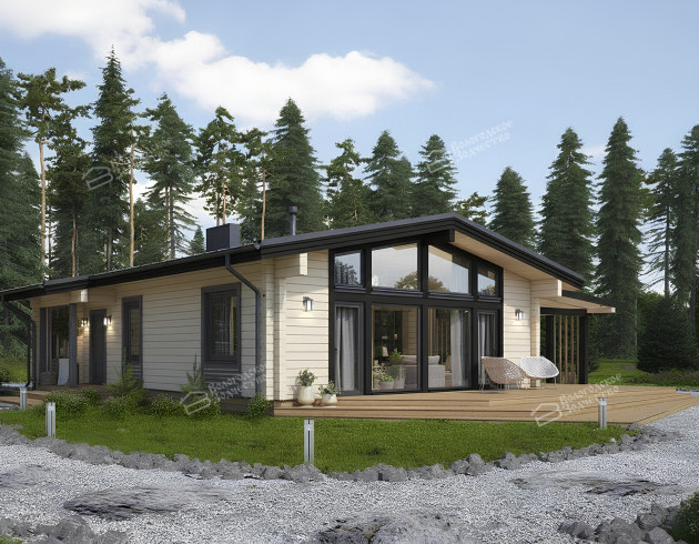 Дом из клееного бруса VZ-374